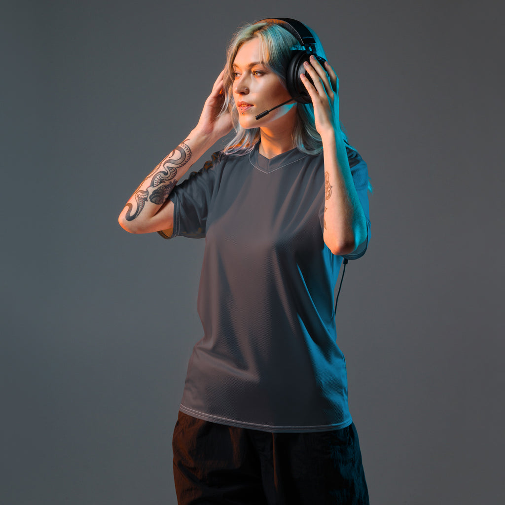 Unisex Recycled Sports Jersey sports jersey AwRans Clothing all-over-print-recycled-unisex-sports-jersey-white-left-front-67c52d76e5762