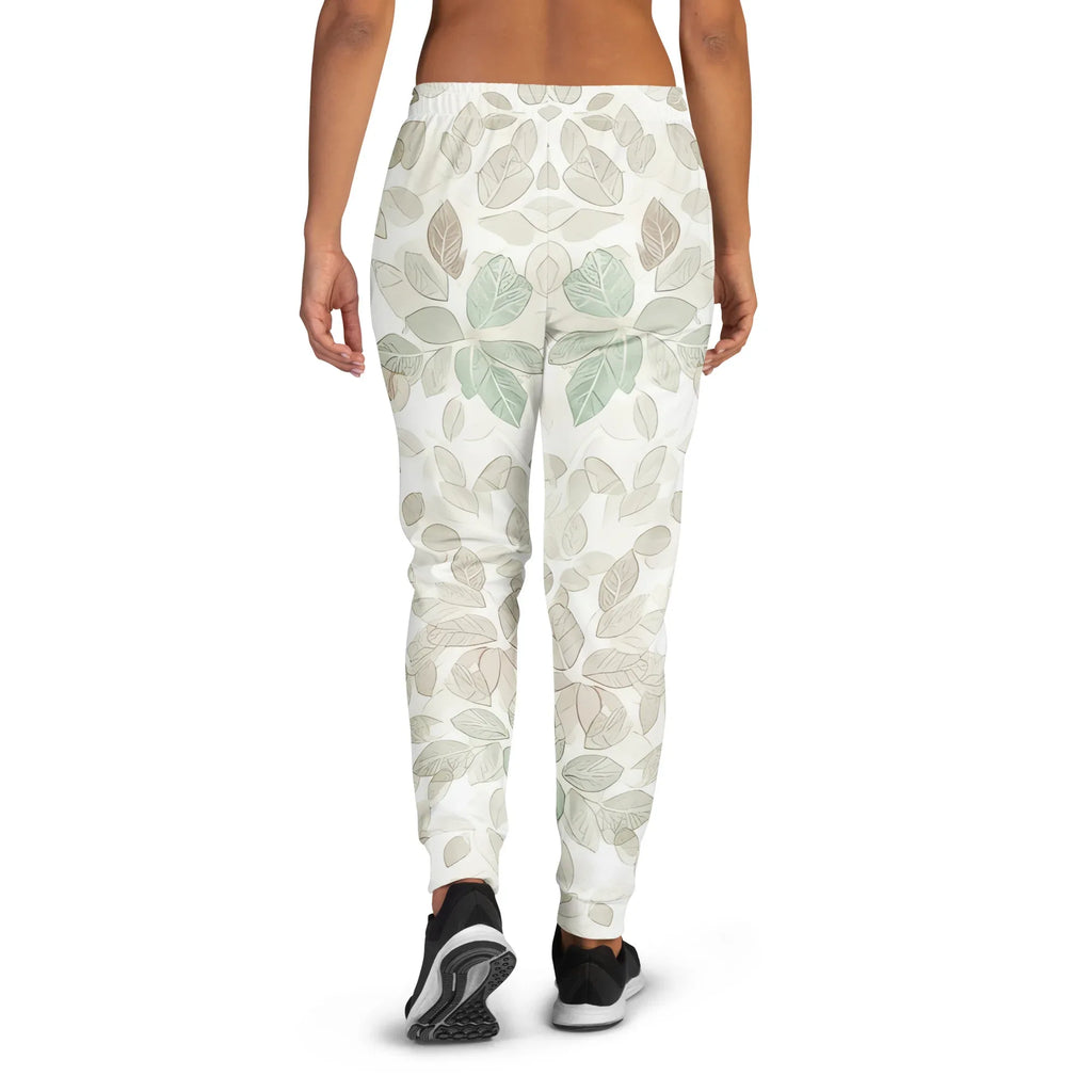 Women's Joggers joggers AwRans Clothing all-over-print-recycled-womens-joggers-white-back-688d73bd33b12