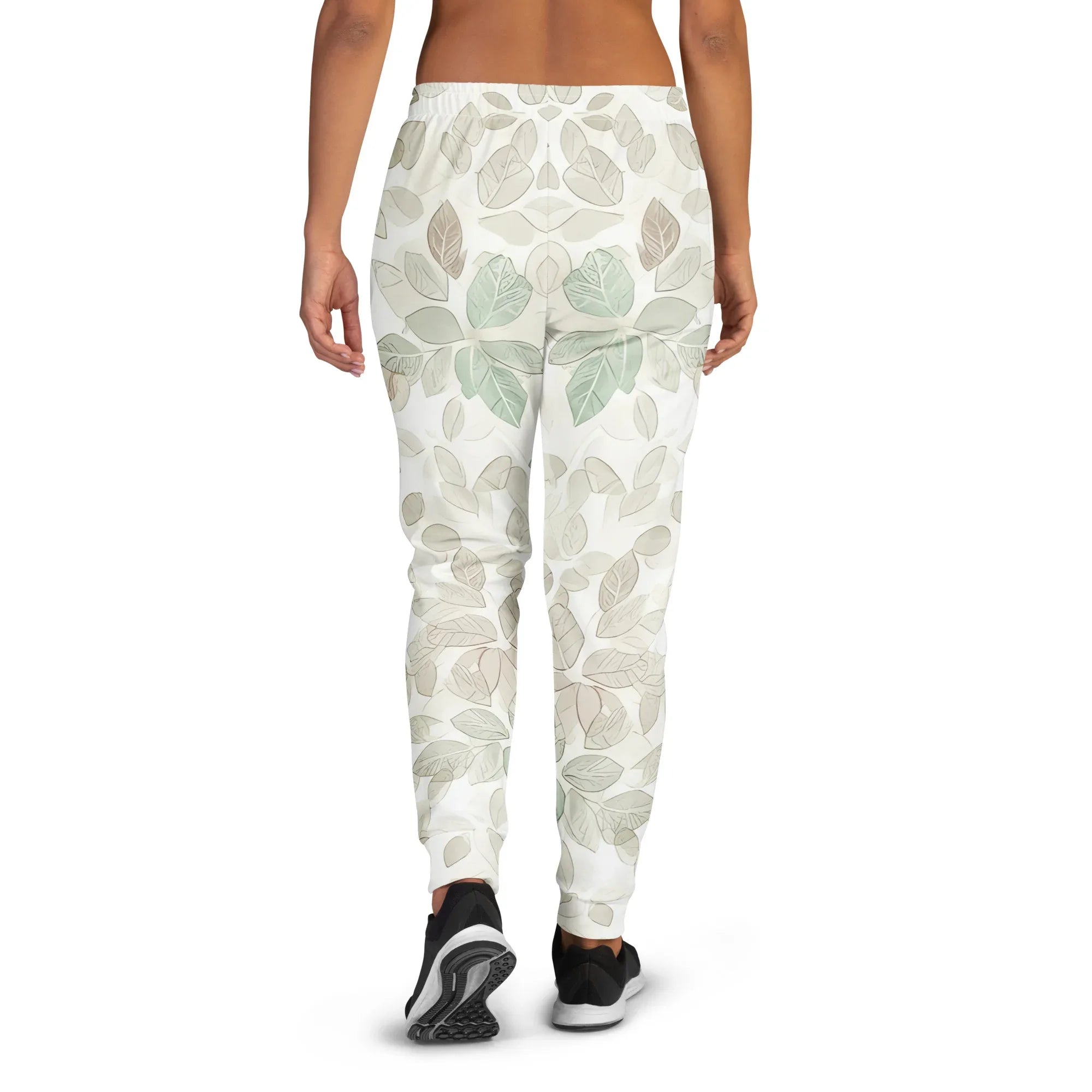 Women's Joggers joggers AwRans Clothing all-over-print-recycled-womens-joggers-white-back-688d73bd33b12