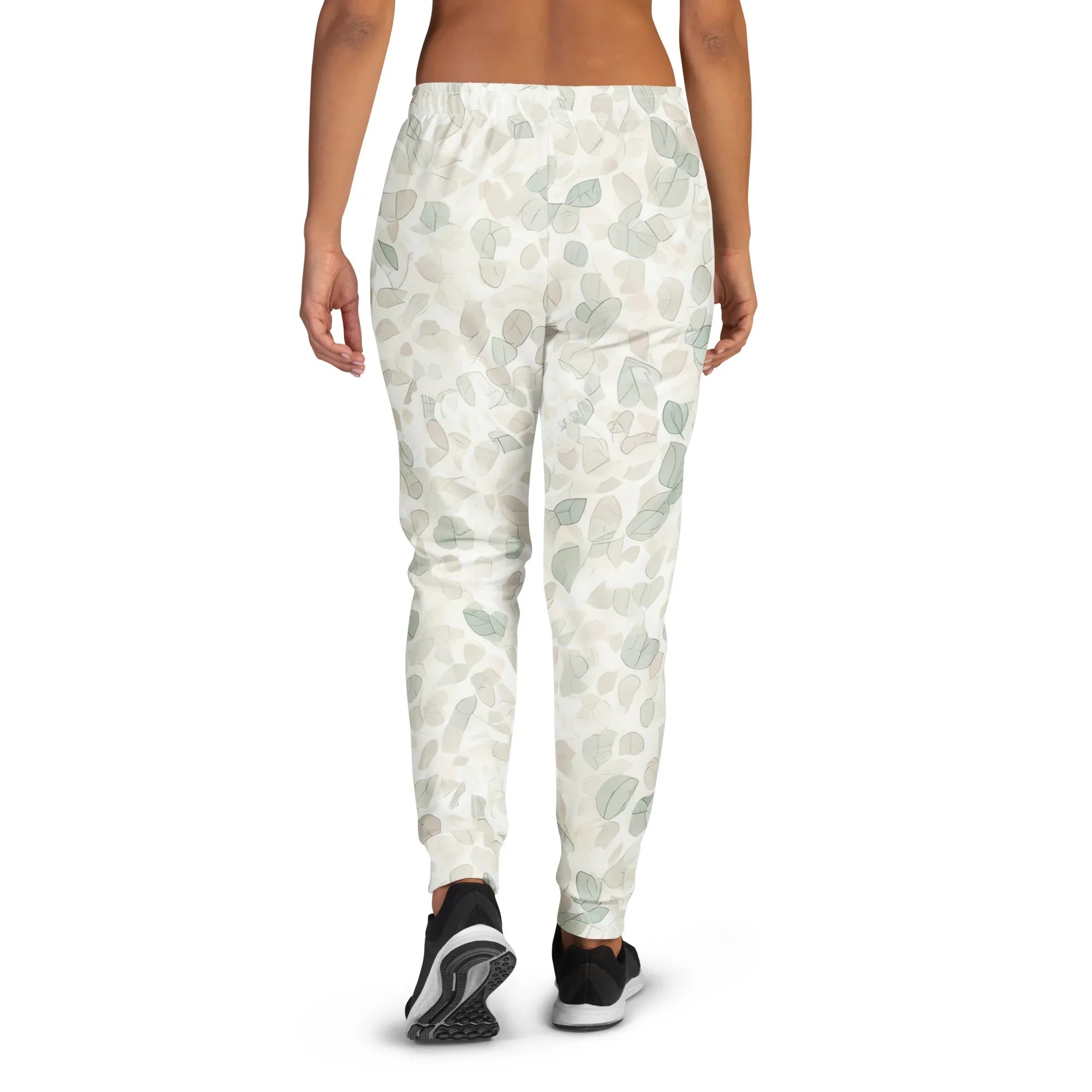 Women's Joggers joggers AwRans Clothing all-over-print-recycled-womens-joggers-white-back-688d73f0d294e