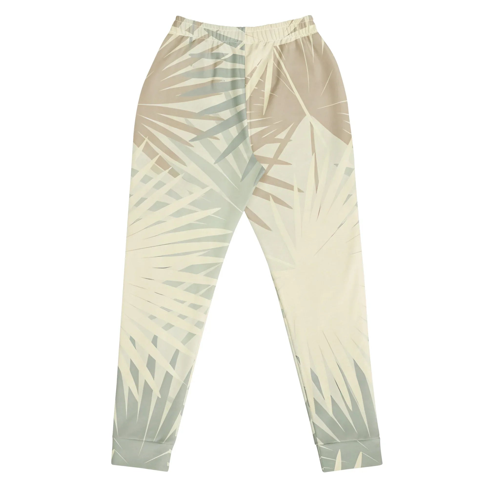 Women's Joggers joggers AwRans Clothing all-over-print-recycled-womens-joggers-white-back-688d748b588b4