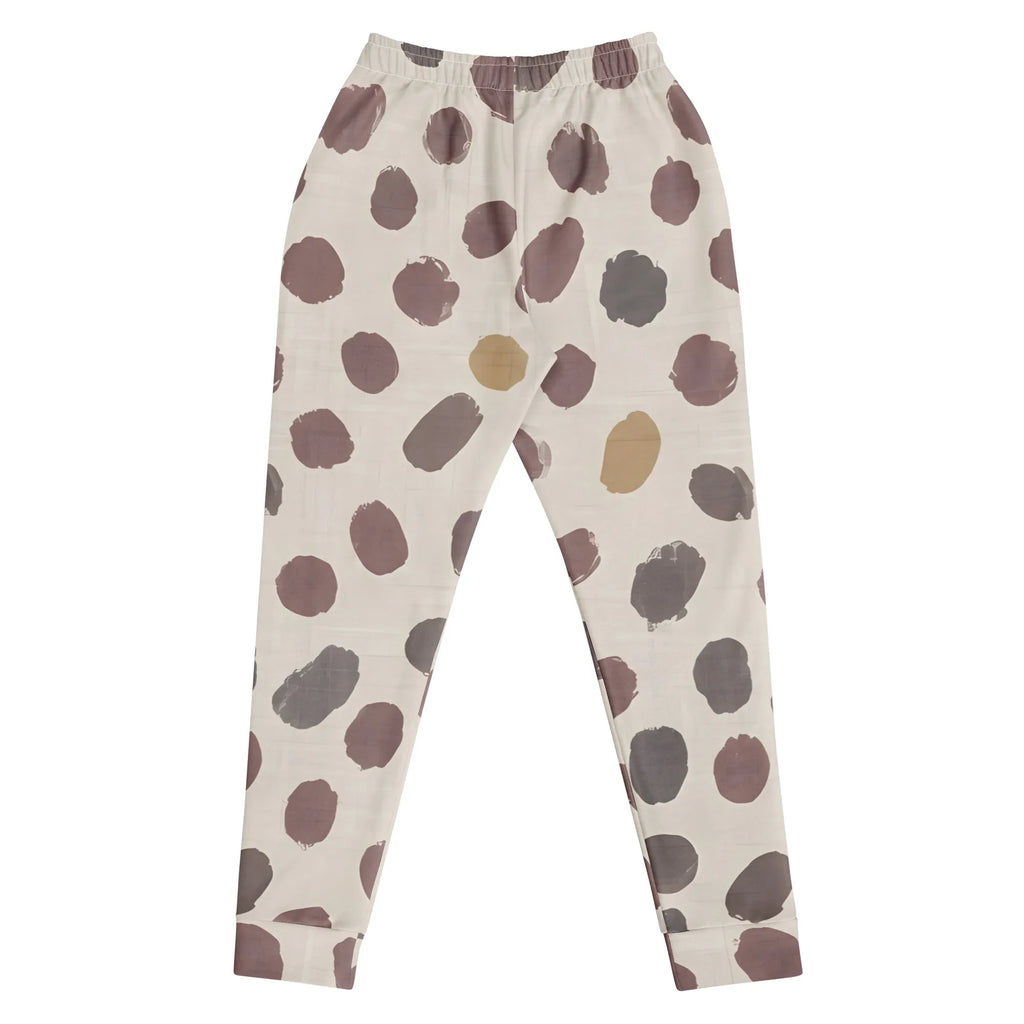 Women's Joggers joggers AwRans Clothing all-over-print-recycled-womens-joggers-white-back-688d74c0079f4
