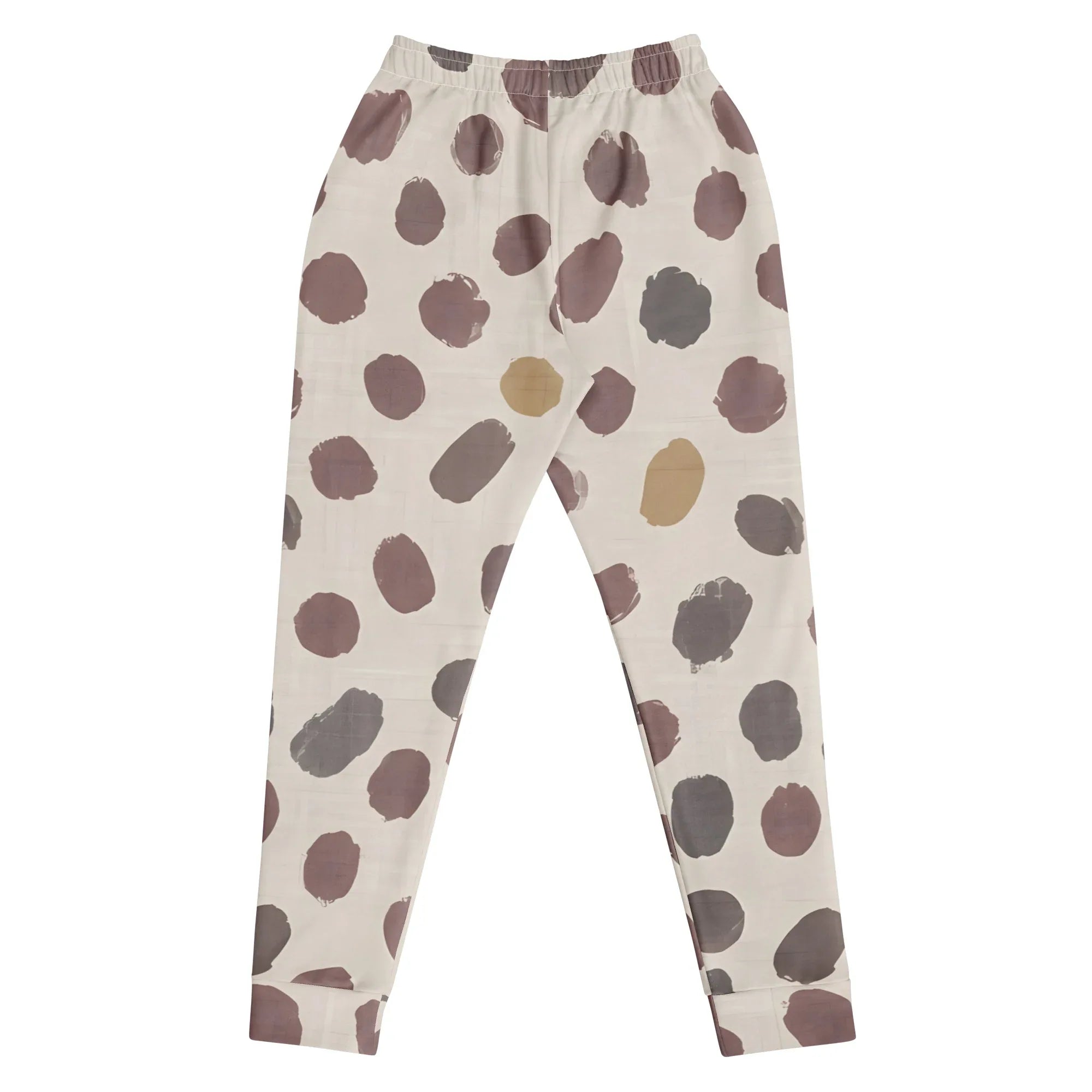 Women's Joggers joggers AwRans Clothing all-over-print-recycled-womens-joggers-white-back-688d74c0079f4