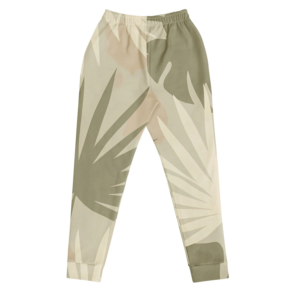 Women's Joggers joggers AwRans Clothing all-over-print-recycled-womens-joggers-white-back-688d74f38e1dd