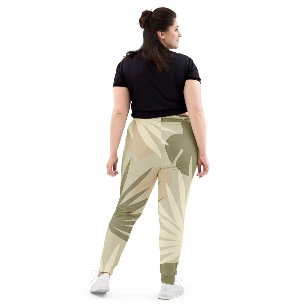 Women's Joggers joggers AwRans Clothing all-over-print-recycled-womens-joggers-white-back-688d74f38e38c