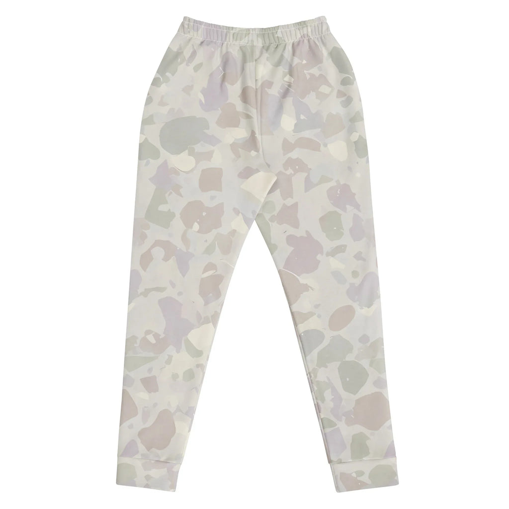 Women's Joggers joggers AwRans Clothing all-over-print-recycled-womens-joggers-white-back-688d752763ae1