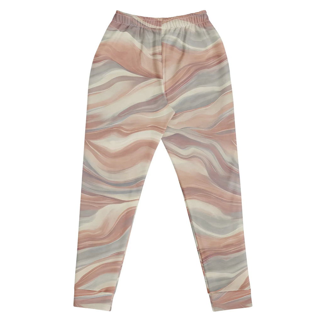 Women's Joggers joggers AwRans Clothing all-over-print-recycled-womens-joggers-white-back-688d7590e98f6