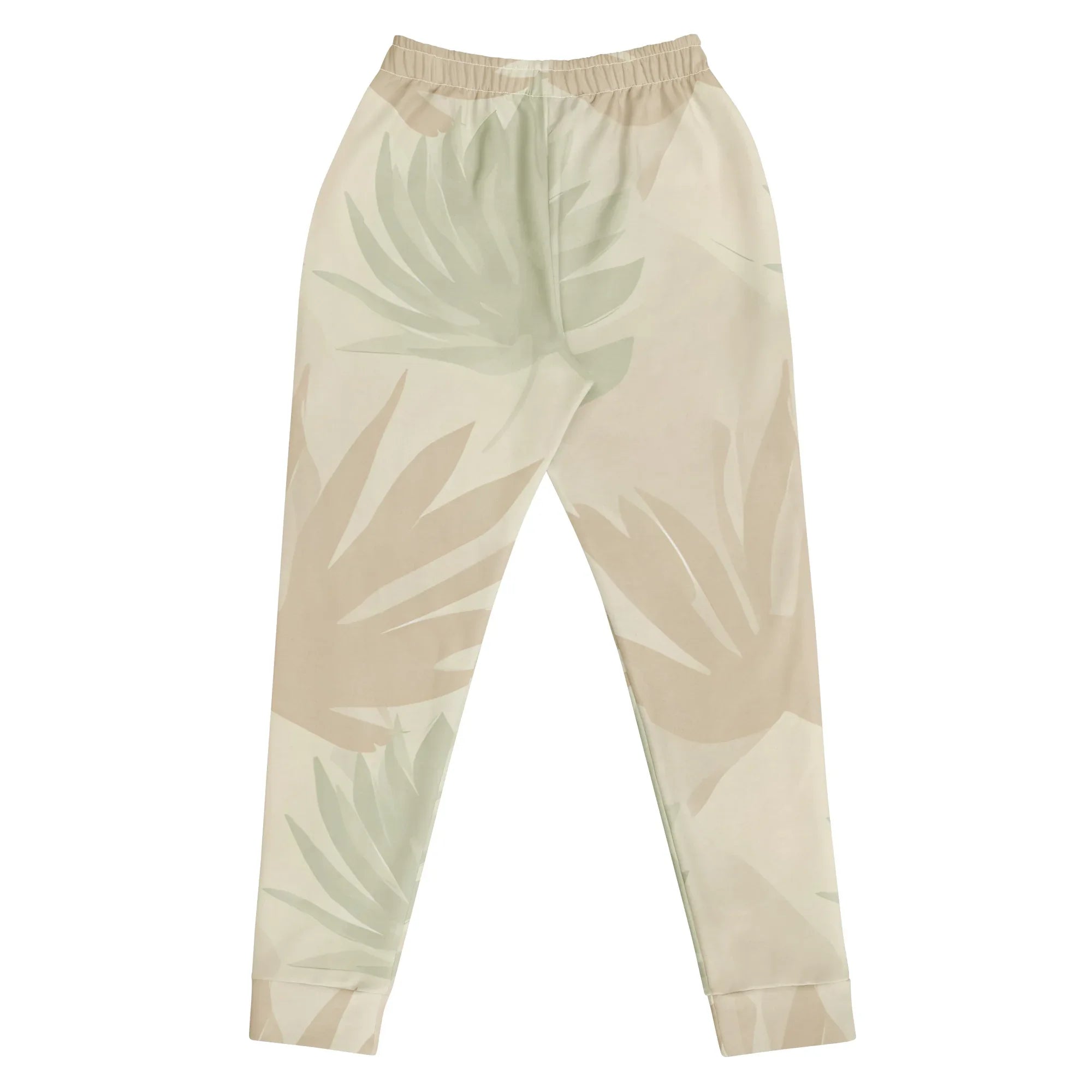 Women's Joggers joggers AwRans Clothing all-over-print-recycled-womens-joggers-white-back-688d75c35df2f