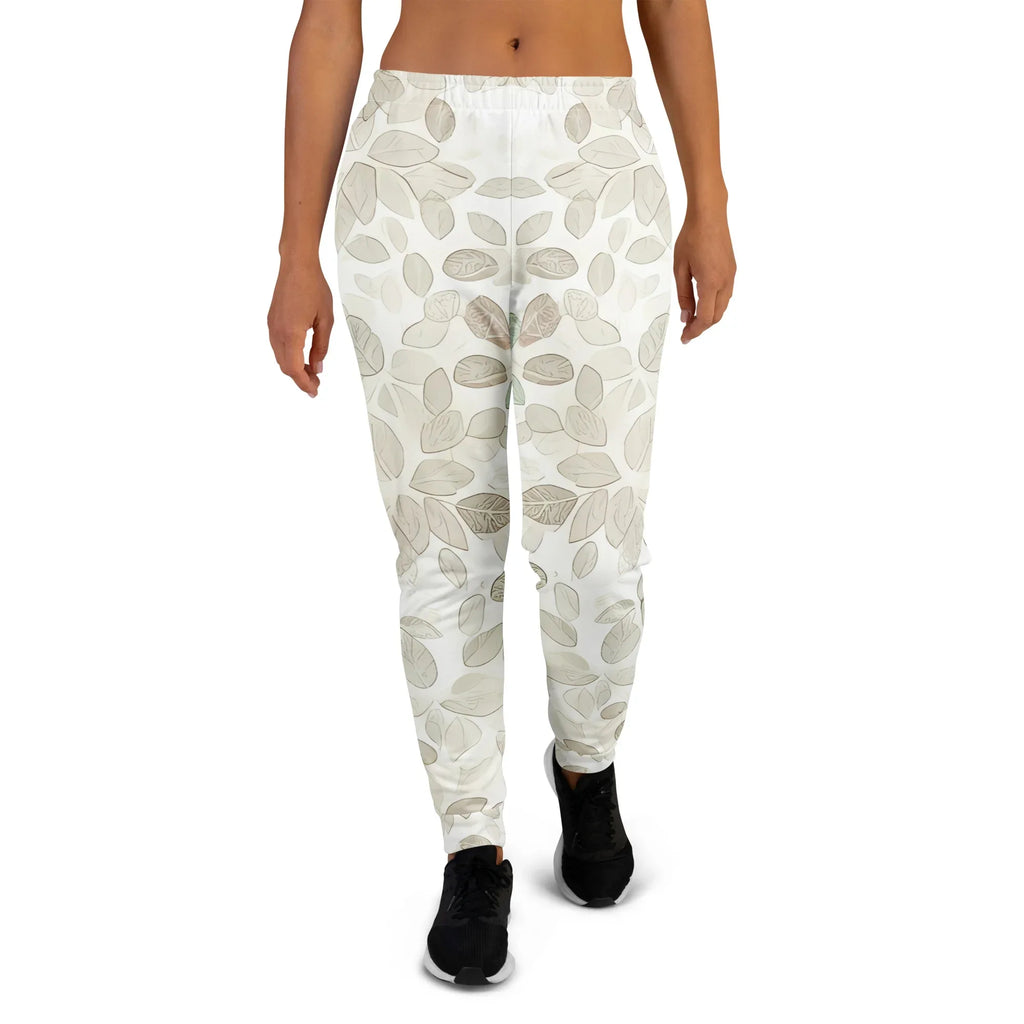 Women's Joggers 3XL joggers AwRans Clothing all-over-print-recycled-womens-joggers-white-front-688d73bd32a7c