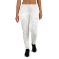 Women's Joggers 3XL joggers AwRans Clothing all-over-print-recycled-womens-joggers-white-front-688d74238b728