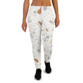 Women's Joggers 3XL joggers AwRans Clothing all-over-print-recycled-womens-joggers-white-front-688d7456a99c7