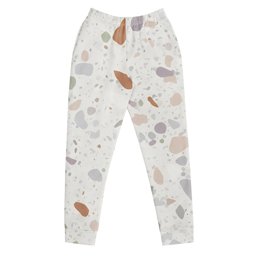 Women's Joggers joggers AwRans Clothing all-over-print-recycled-womens-joggers-white-front-688d7456aa817