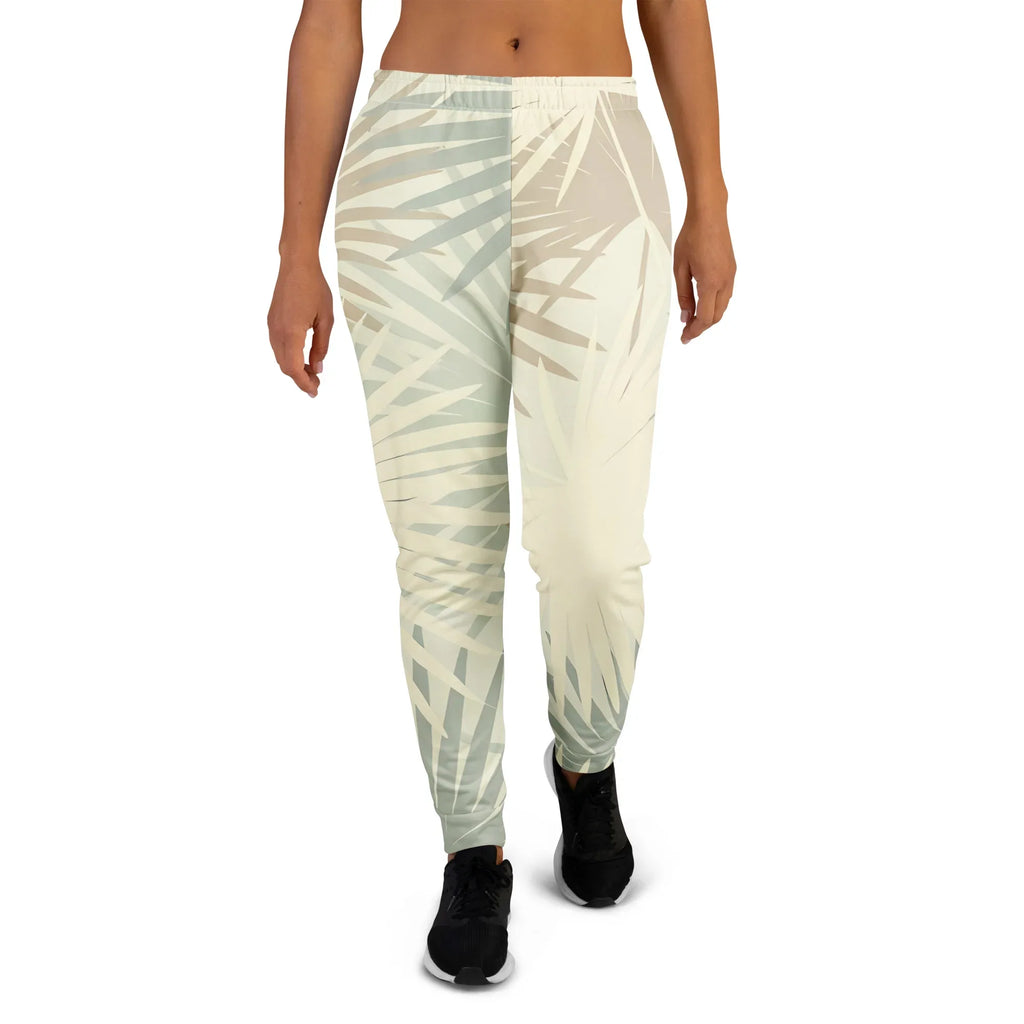 Women's Joggers 3XL joggers AwRans Clothing all-over-print-recycled-womens-joggers-white-front-688d748b57629