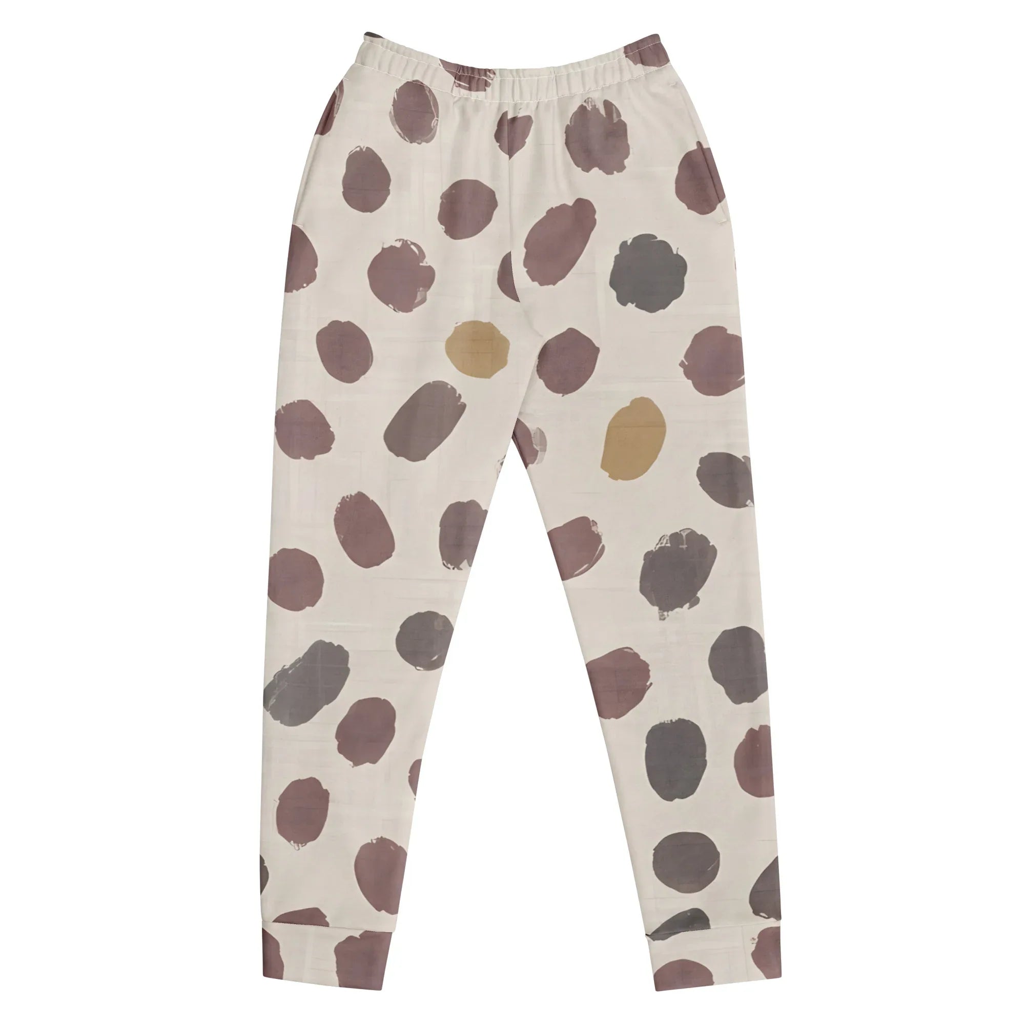 Women's Joggers joggers AwRans Clothing all-over-print-recycled-womens-joggers-white-front-688d74c007d0f