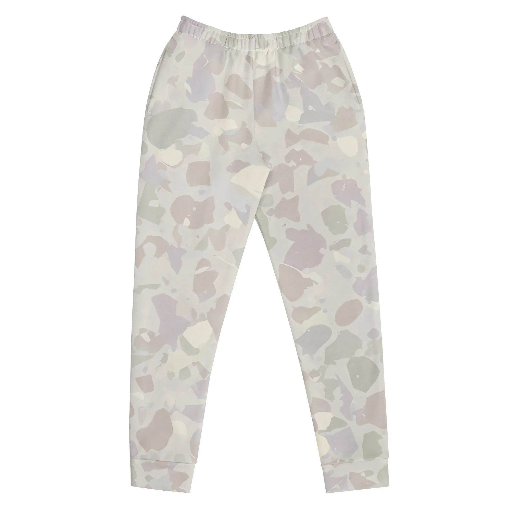 Women's Joggers joggers AwRans Clothing all-over-print-recycled-womens-joggers-white-front-688d752763df6