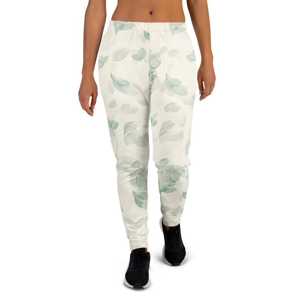 Women's Joggers 3XL joggers AwRans Clothing all-over-print-recycled-womens-joggers-white-front-688e562ceb6db
