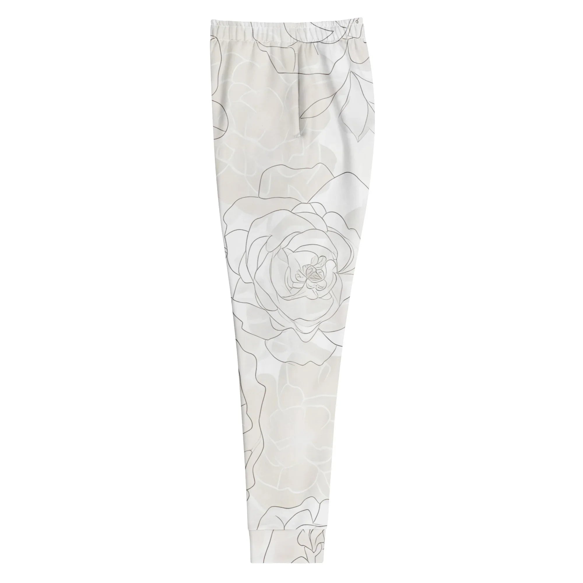Women's Joggers joggers AwRans Clothing all-over-print-recycled-womens-joggers-white-left-688d74238c36e