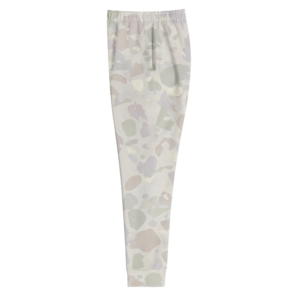 Women's Joggers joggers AwRans Clothing all-over-print-recycled-womens-joggers-white-left-688d752763a58