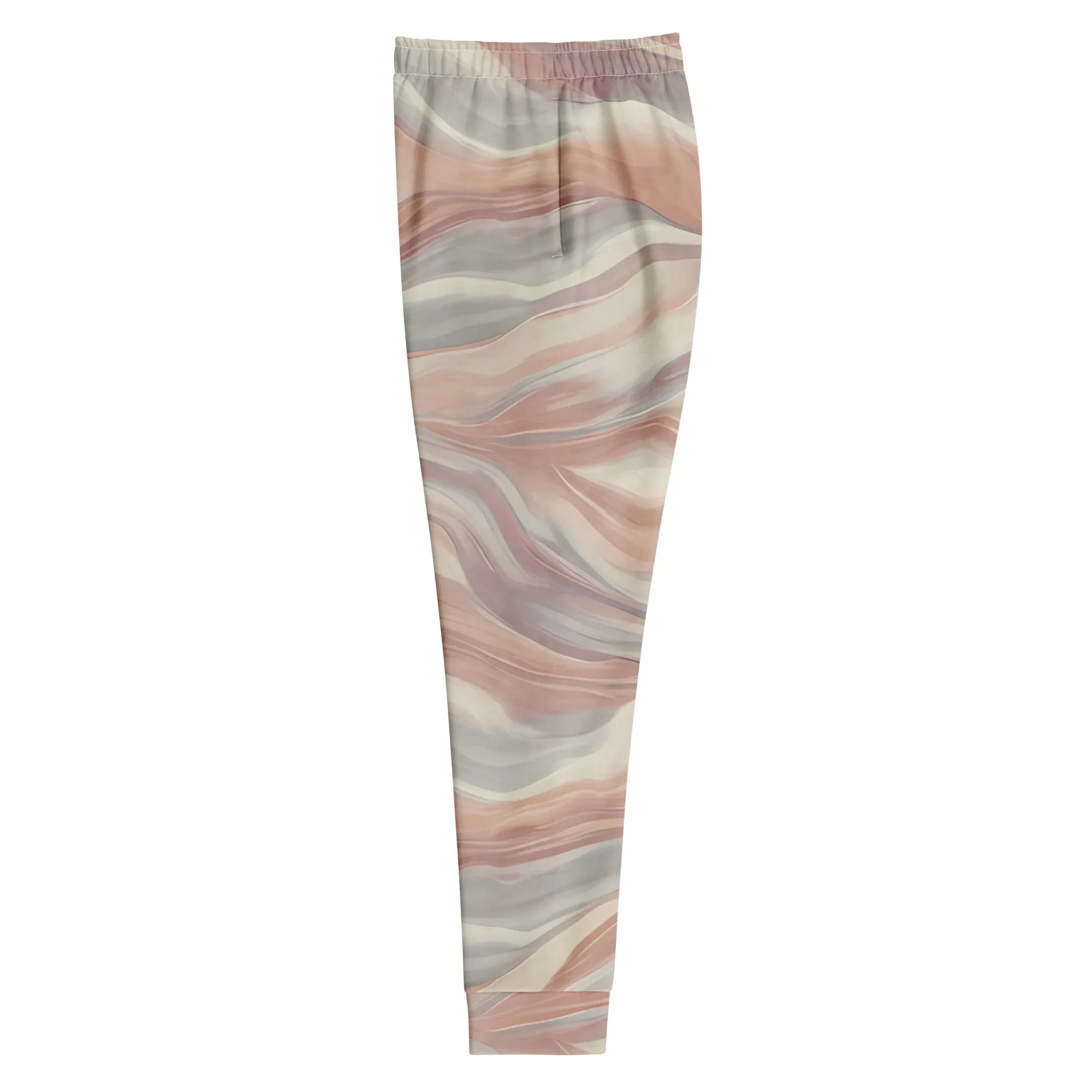 Women's Joggers joggers AwRans Clothing all-over-print-recycled-womens-joggers-white-left-688d7590e9866