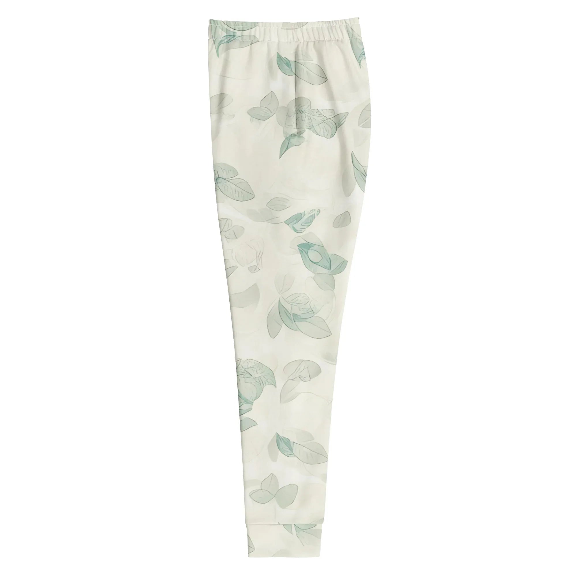 Women's Joggers joggers AwRans Clothing all-over-print-recycled-womens-joggers-white-left-688e562cec66e