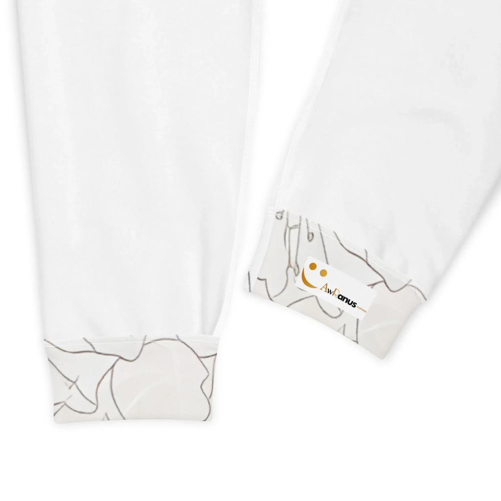 Women's Joggers joggers AwRans Clothing all-over-print-recycled-womens-joggers-white-product-details-688d74238c77a