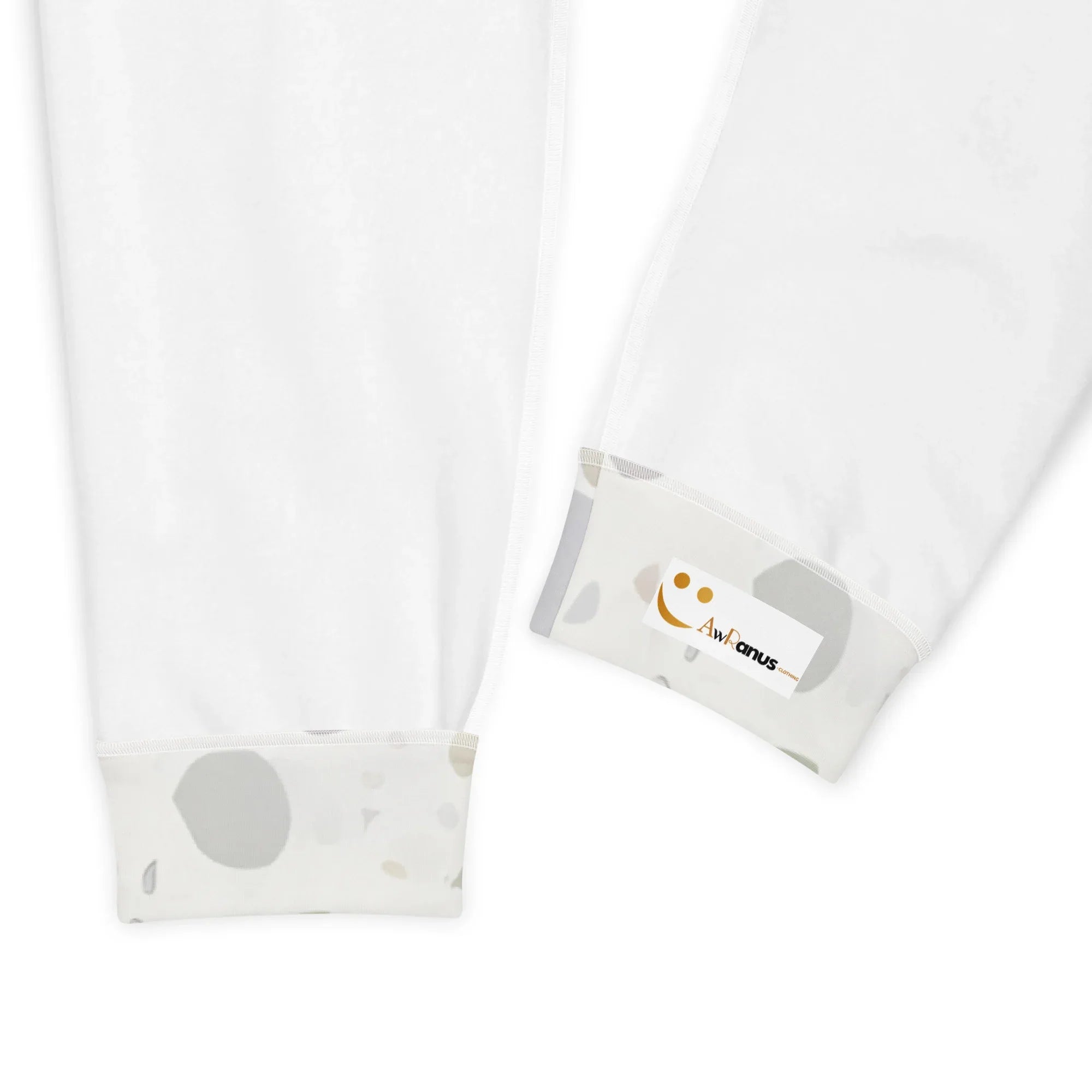 Women's Joggers joggers AwRans Clothing all-over-print-recycled-womens-joggers-white-product-details-688d7456aa897