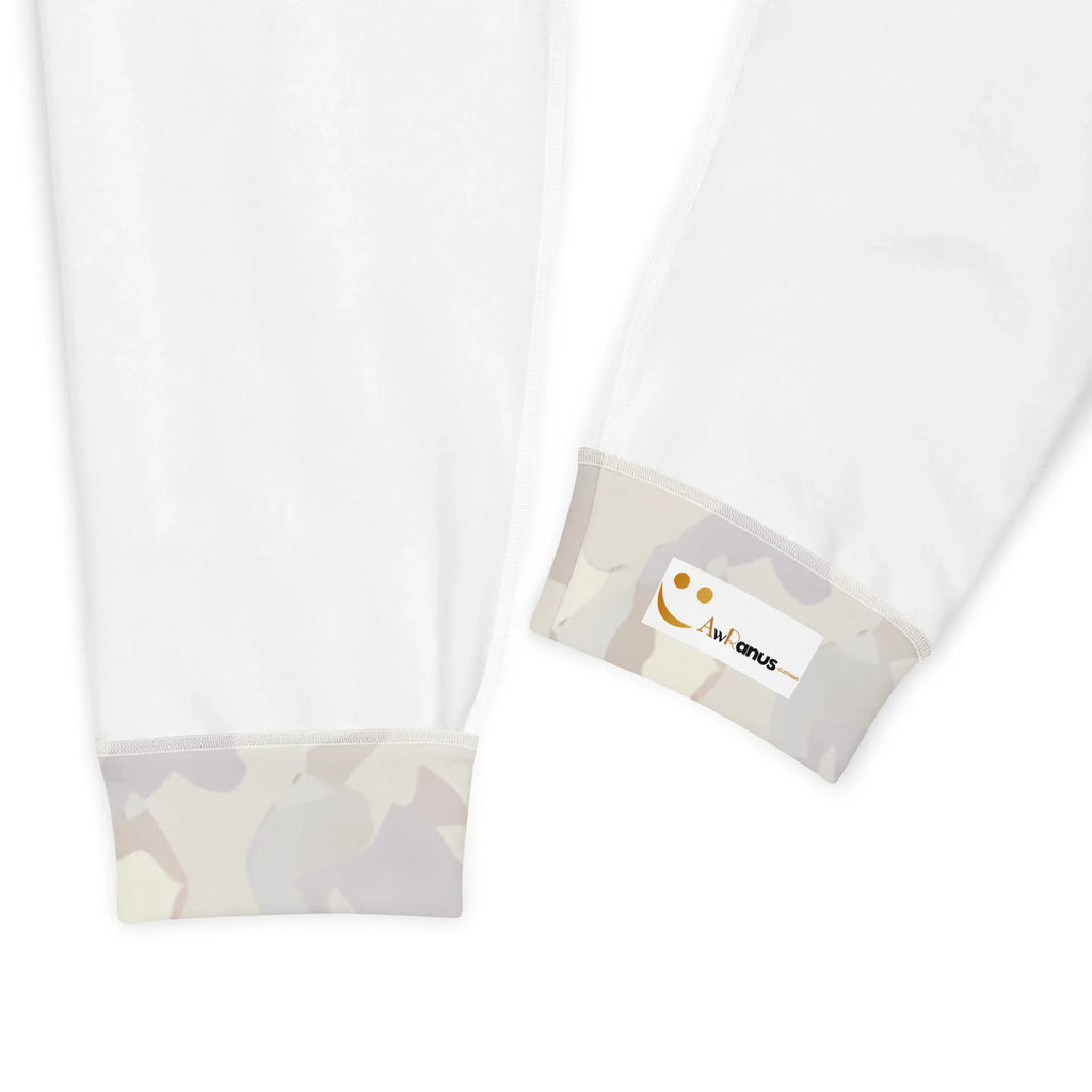 Women's Joggers joggers AwRans Clothing all-over-print-recycled-womens-joggers-white-product-details-688d752763e73