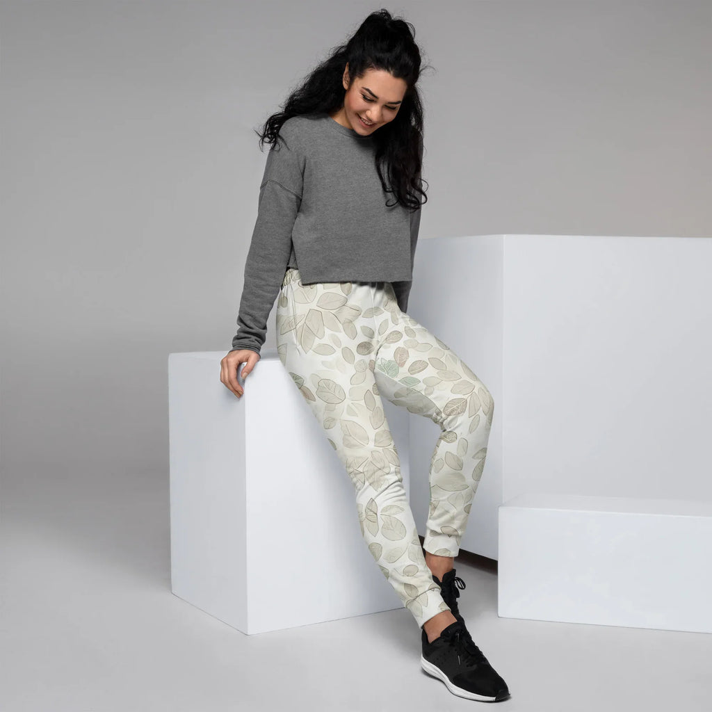 Women's Joggers joggers AwRans Clothing all-over-print-recycled-womens-joggers-white-right-688d73bd33880