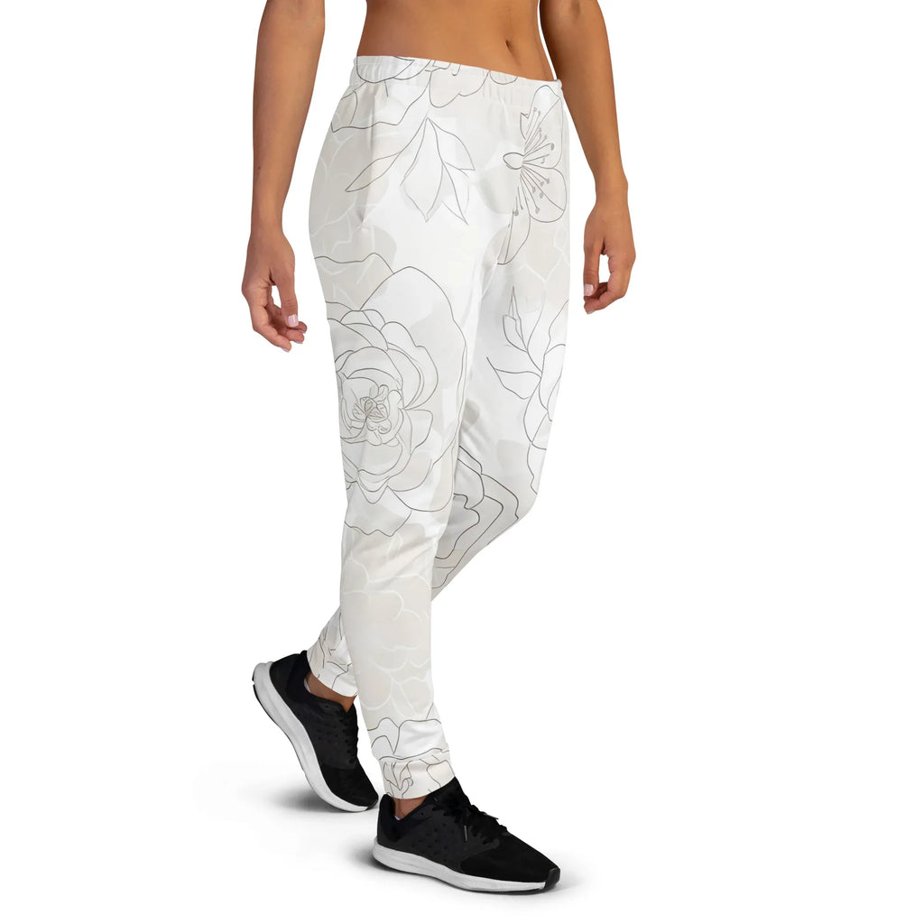Women's Joggers joggers AwRans Clothing all-over-print-recycled-womens-joggers-white-right-688d74238c807
