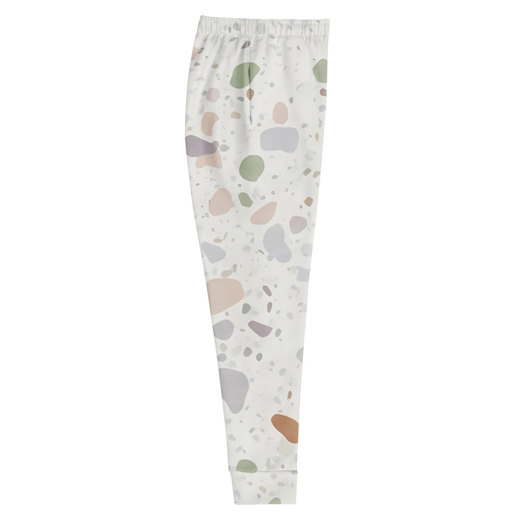 Women's Joggers joggers AwRans Clothing all-over-print-recycled-womens-joggers-white-right-688d7456aa795