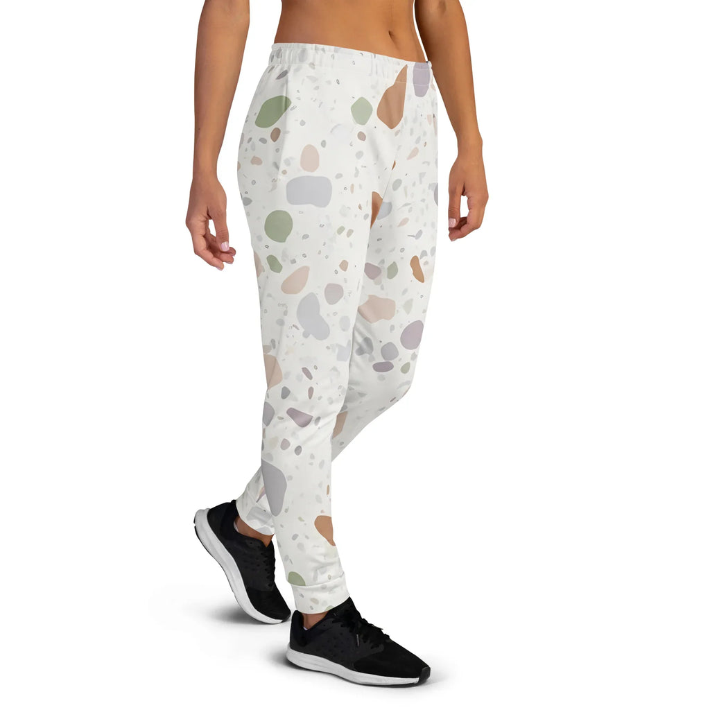 Women's Joggers joggers AwRans Clothing all-over-print-recycled-womens-joggers-white-right-688d7456aa92a