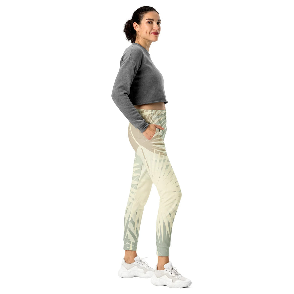 Women's Joggers joggers AwRans Clothing all-over-print-recycled-womens-joggers-white-right-688d748b5836e