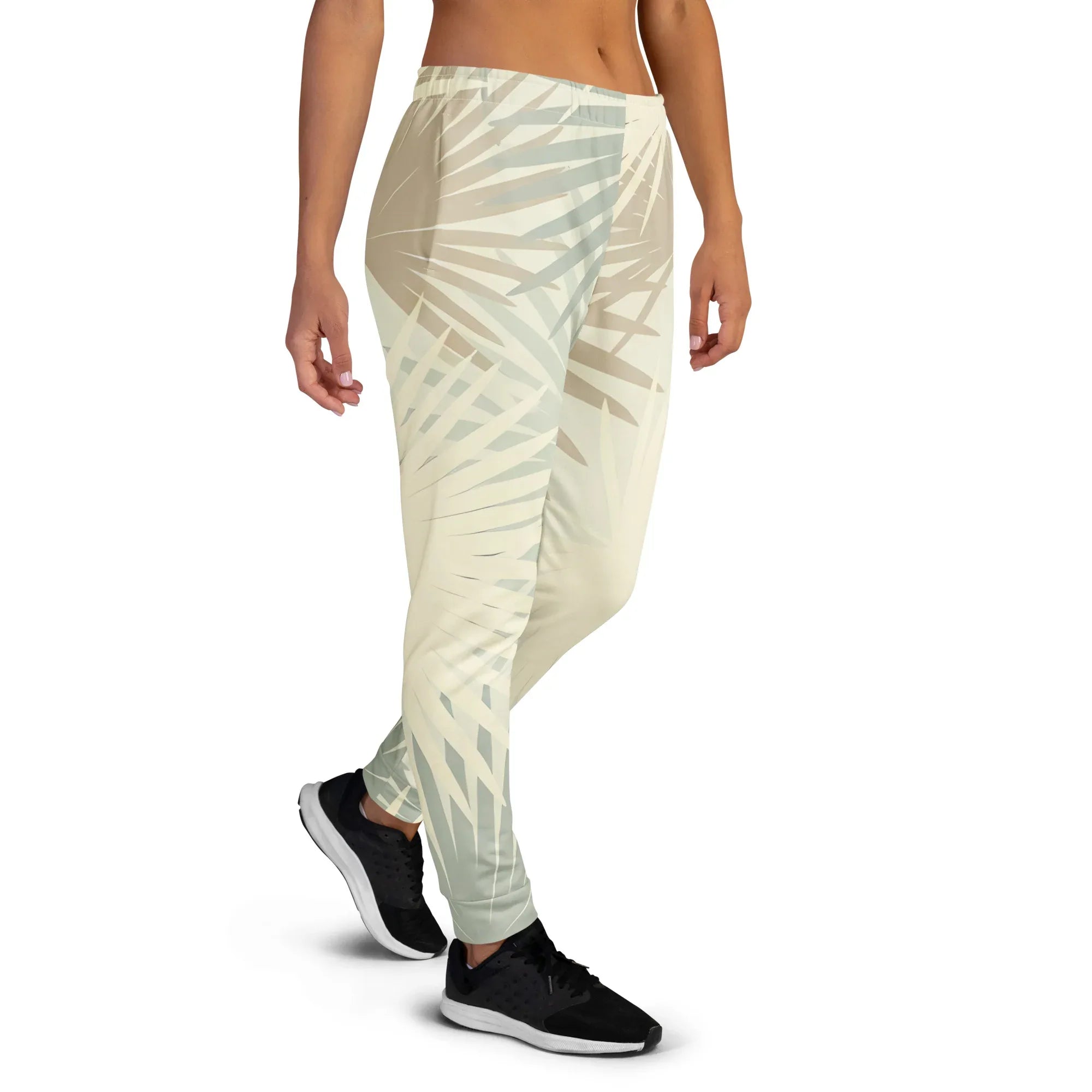 Women's Joggers joggers AwRans Clothing all-over-print-recycled-womens-joggers-white-right-688d748b58d39