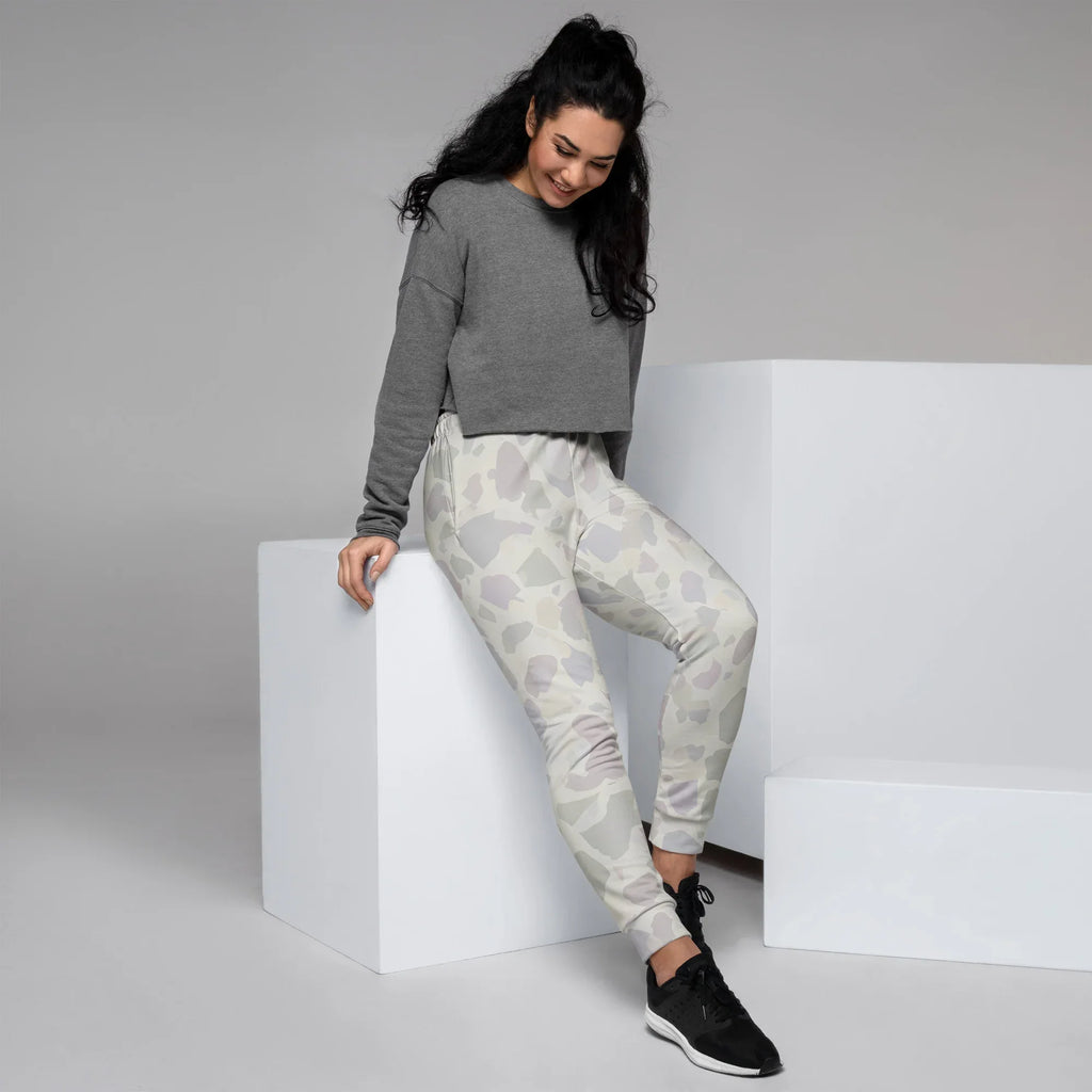 Women's Joggers joggers AwRans Clothing all-over-print-recycled-womens-joggers-white-right-688d755a0f267