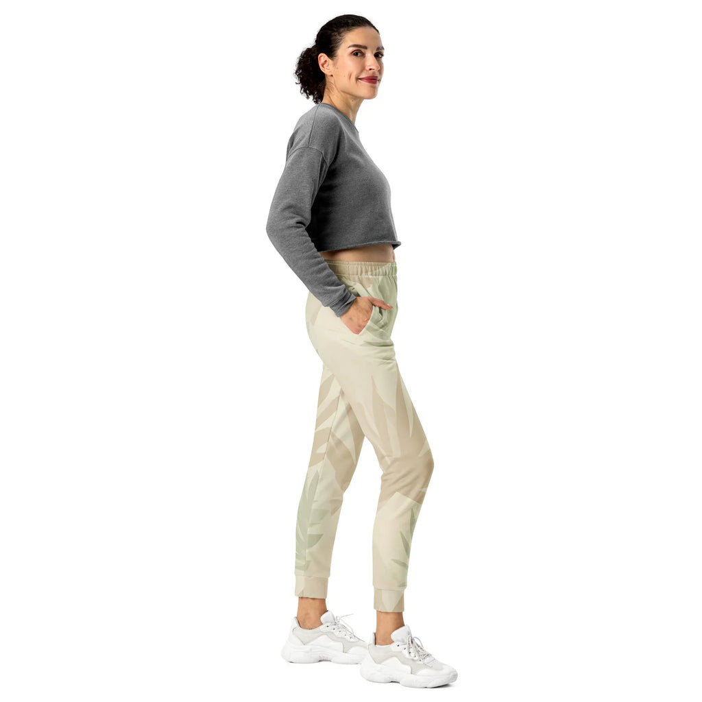 Women's Joggers joggers AwRans Clothing all-over-print-recycled-womens-joggers-white-right-688d75c35da63