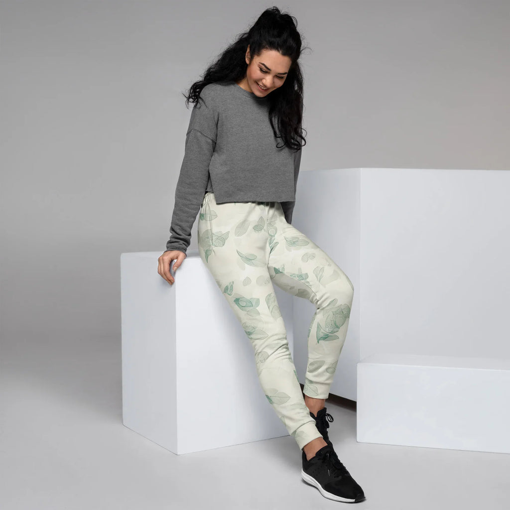 Women's Joggers joggers AwRans Clothing all-over-print-recycled-womens-joggers-white-right-688e562cecbe2