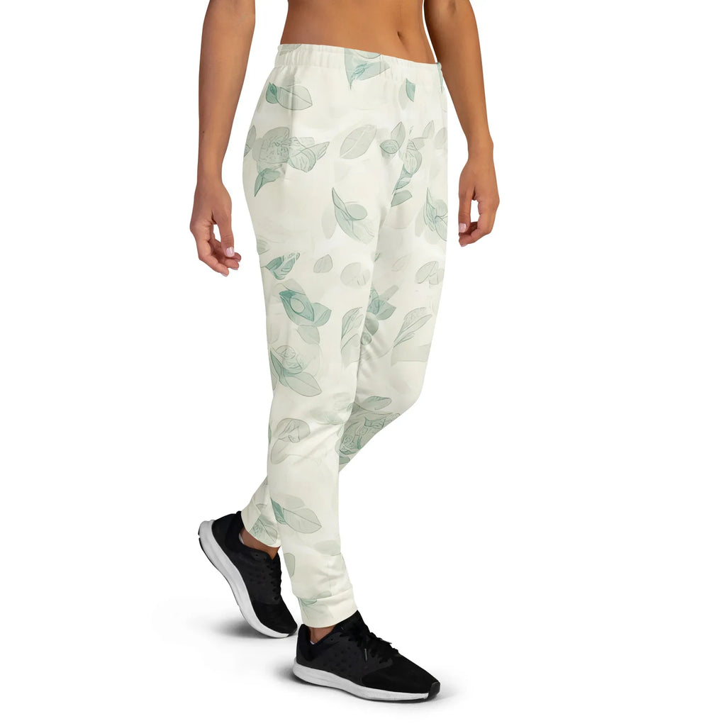 Women's Joggers joggers AwRans Clothing all-over-print-recycled-womens-joggers-white-right-688e562cecff2
