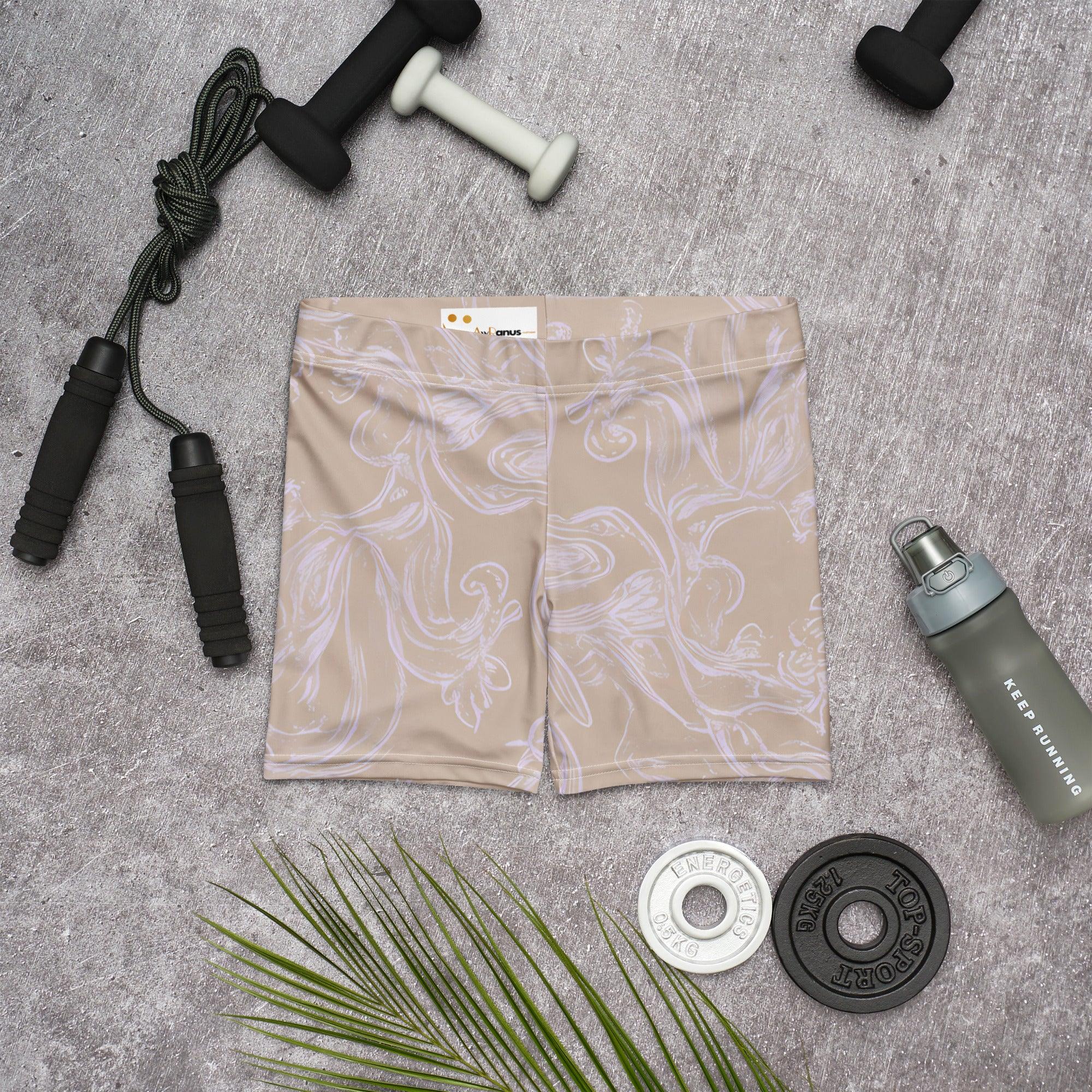 Shorts Shorts AwRans Clothing all-over-print-shorts-white-front-6884e0be89a7a
