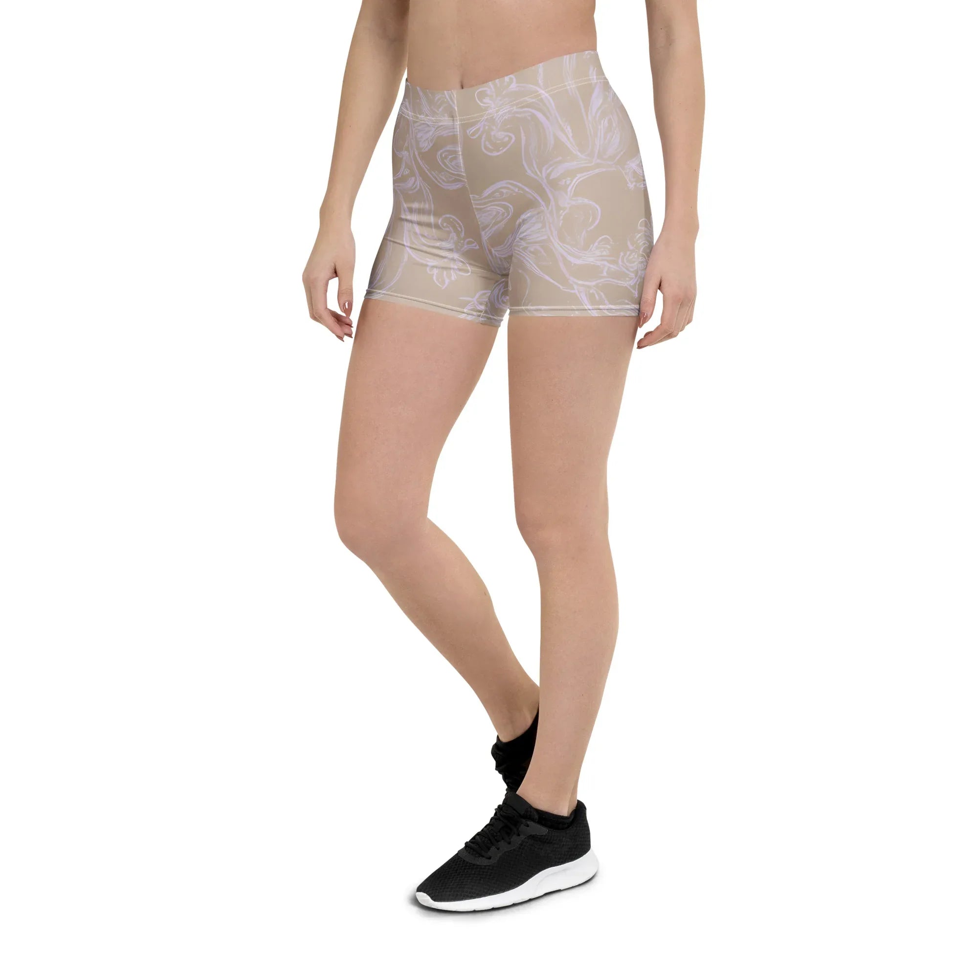 Shorts Shorts AwRans Clothing all-over-print-shorts-white-left-front-6884e0be89b6b