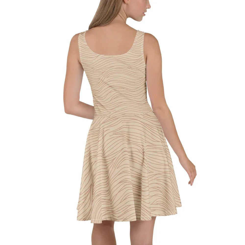Skater Dress Skater Dress AwRans Clothing all-over-print-skater-dress-white-back-689b2c3ae945f