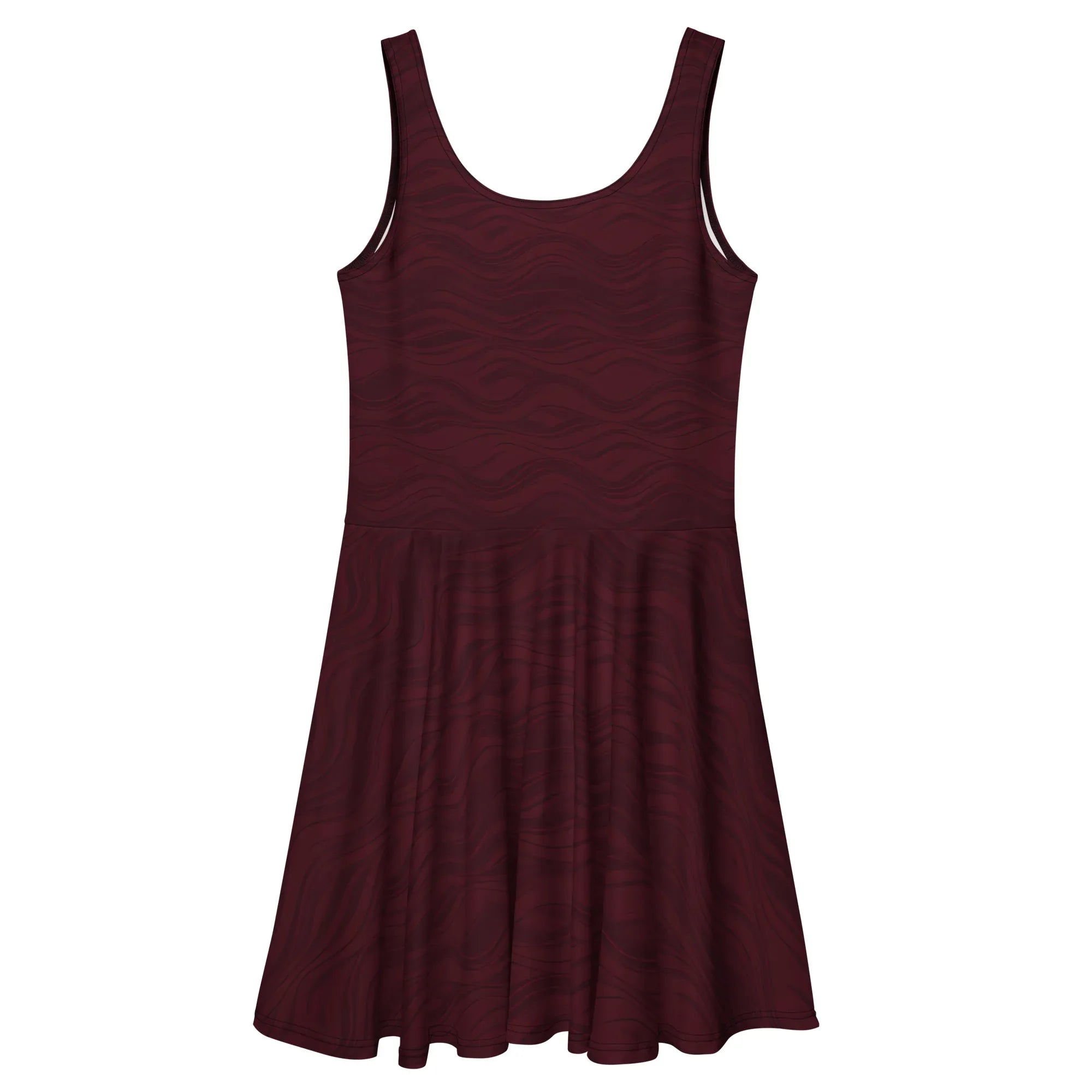 Skater Dress Skater Dress AwRans Clothing all-over-print-skater-dress-white-back-689b2cdaa65ed