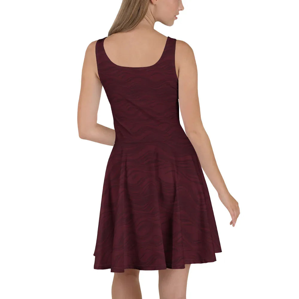 Skater Dress Skater Dress AwRans Clothing all-over-print-skater-dress-white-back-689b2cdaa6b72