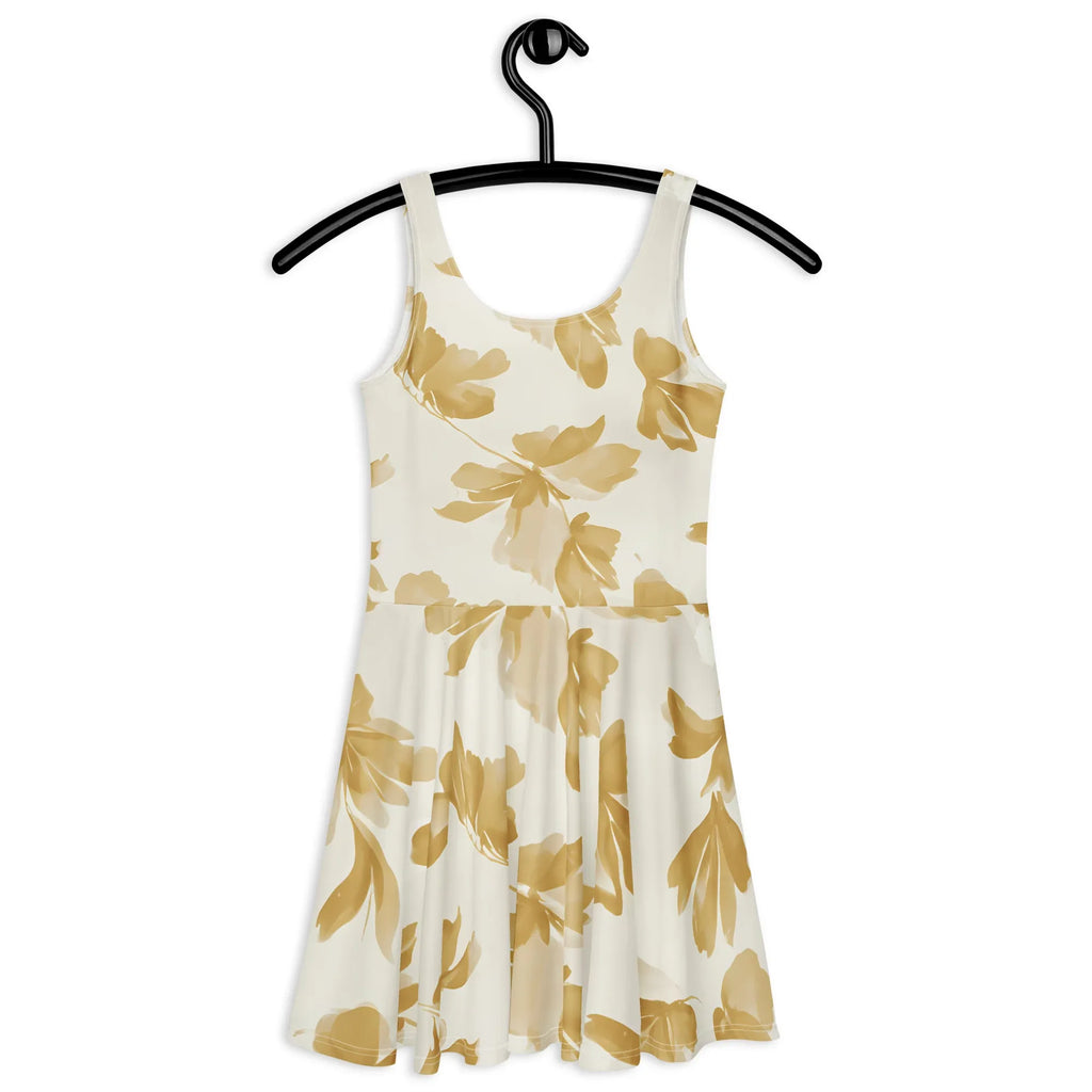 Skater Dress Skater Dress AwRans Clothing all-over-print-skater-dress-white-back-689b2d0e984ef