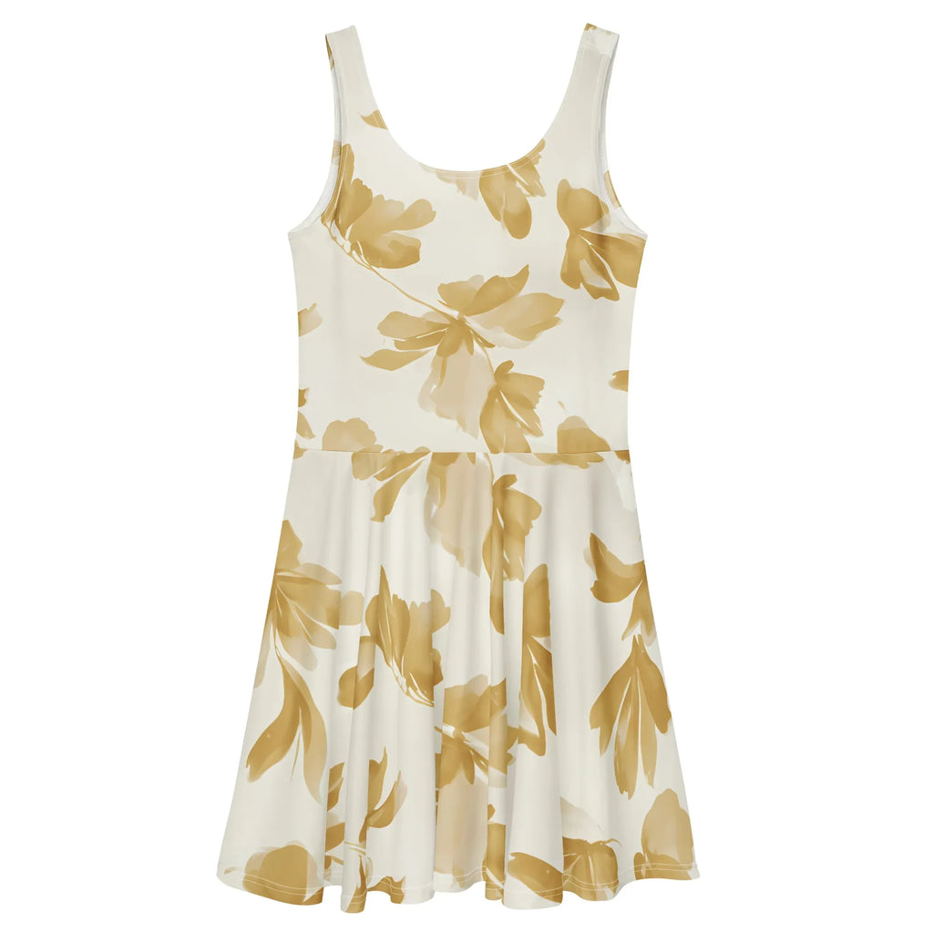 Skater Dress Skater Dress AwRans Clothing all-over-print-skater-dress-white-back-689b2d0e985a9