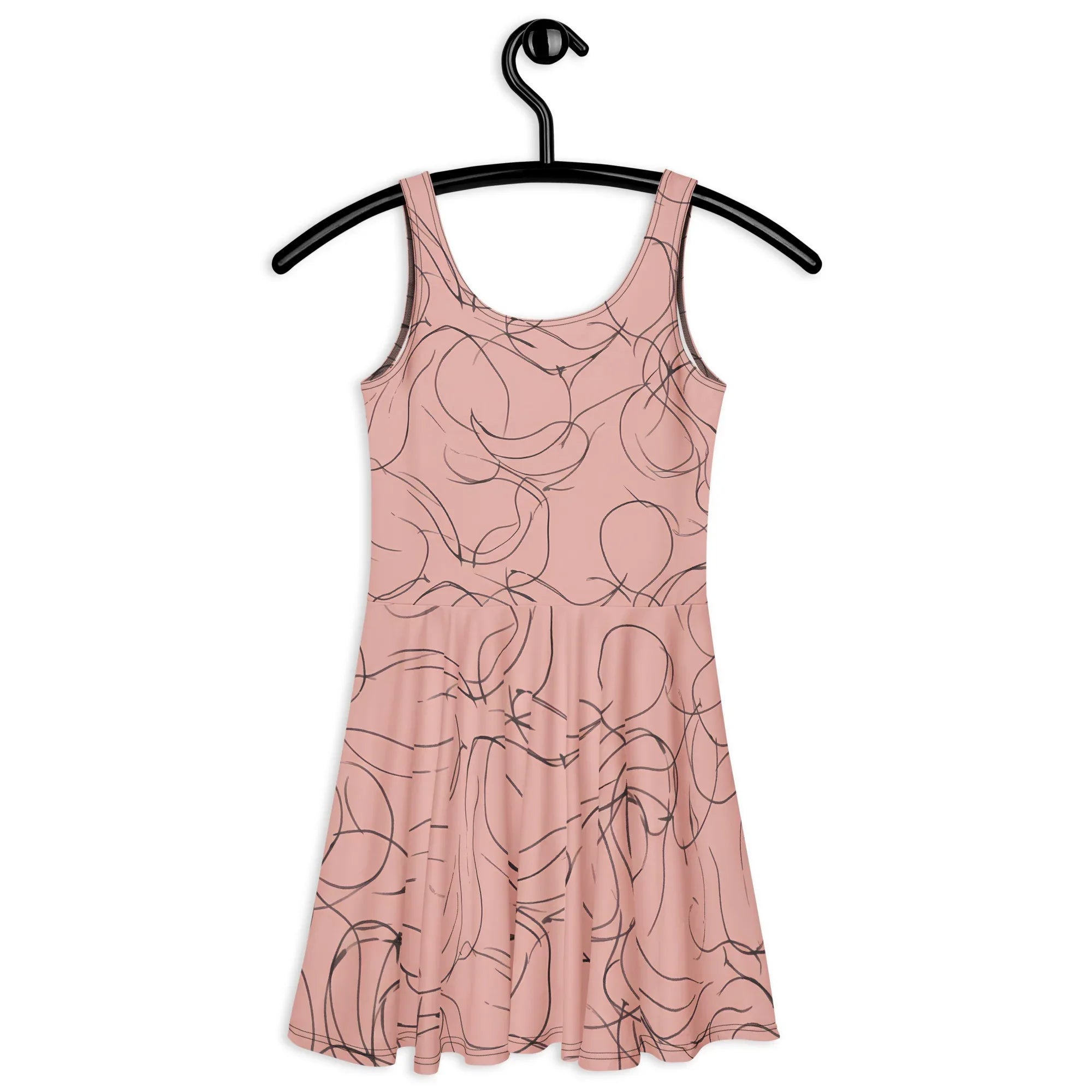 Skater Dress Skater Dress AwRans Clothing all-over-print-skater-dress-white-back-689b2d4523e0c