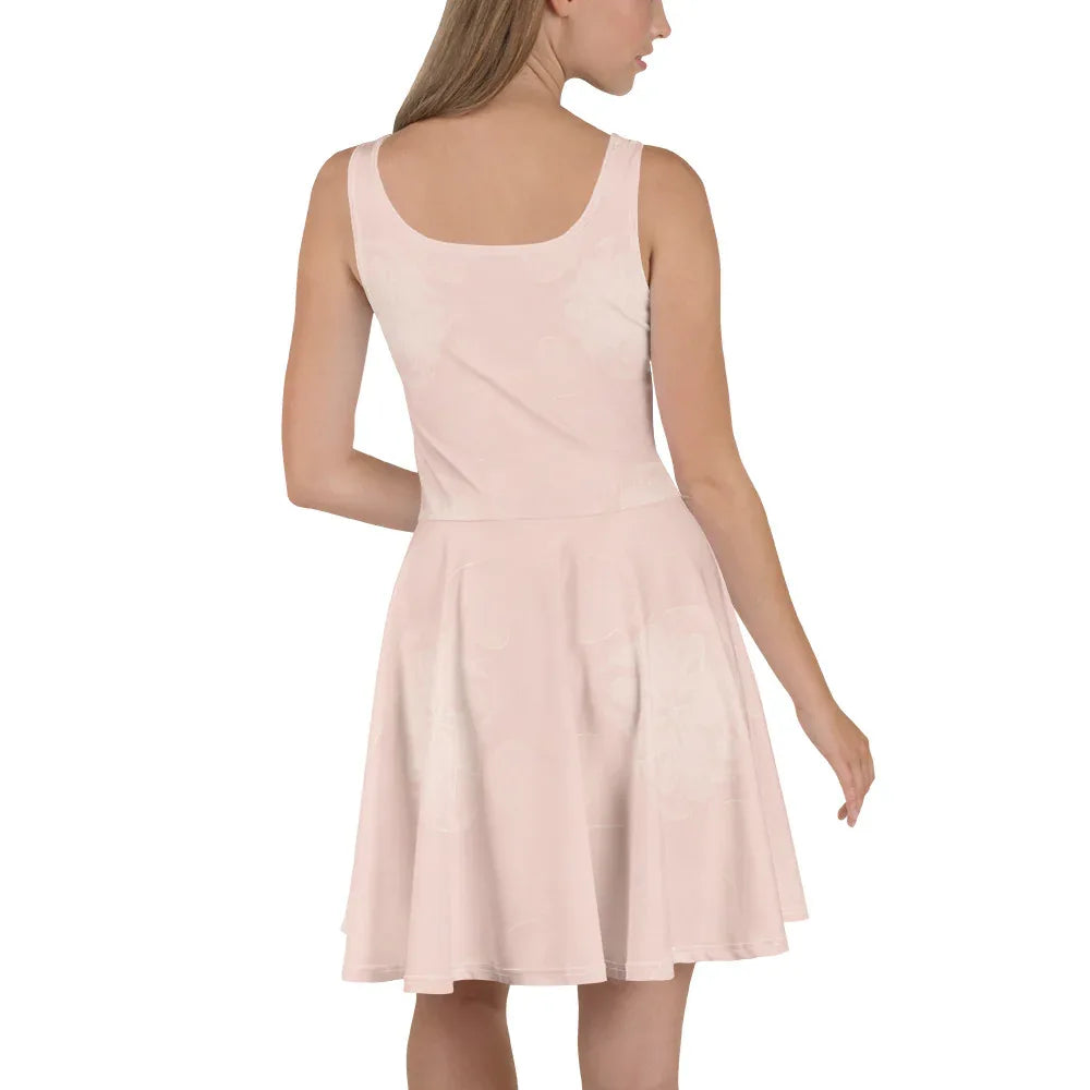 Skater Dress Skater Dress AwRans Clothing all-over-print-skater-dress-white-back-689b2daebf17e
