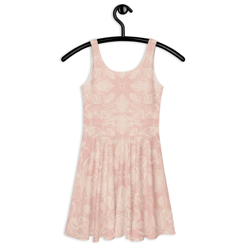 Skater Dress Skater Dress AwRans Clothing all-over-print-skater-dress-white-back-689b2de83d433
