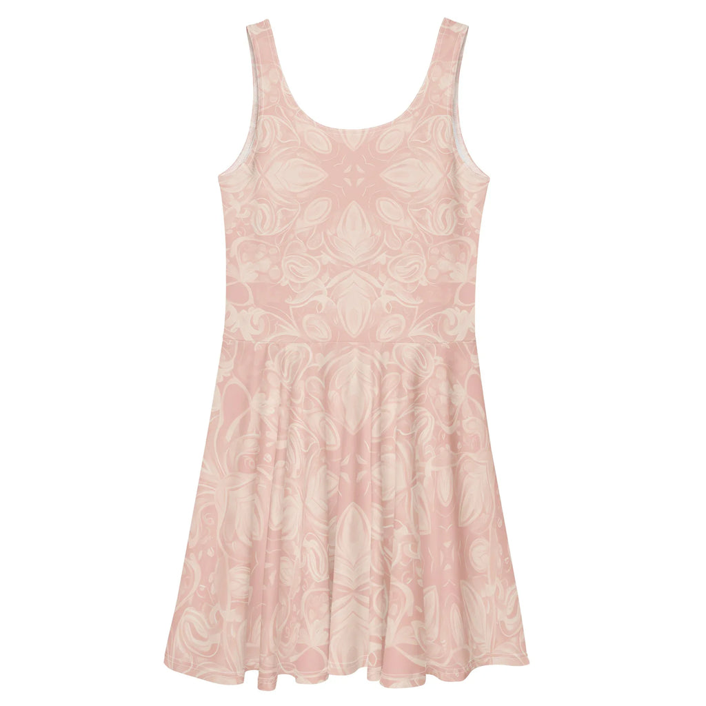 Skater Dress Skater Dress AwRans Clothing all-over-print-skater-dress-white-back-689b2de83d58a