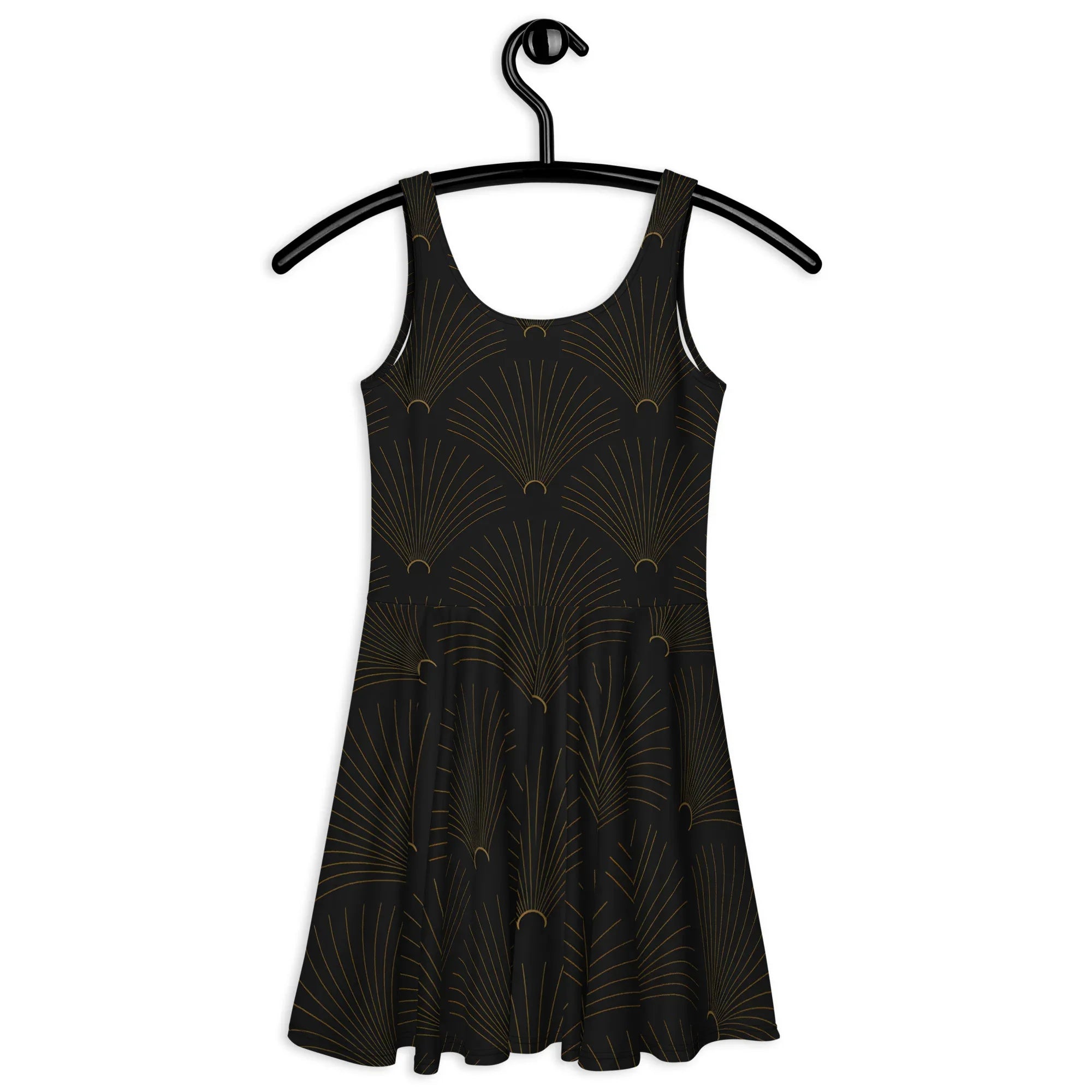 Skater Dress Skater Dress AwRans Clothing all-over-print-skater-dress-white-back-689b2e55e191c