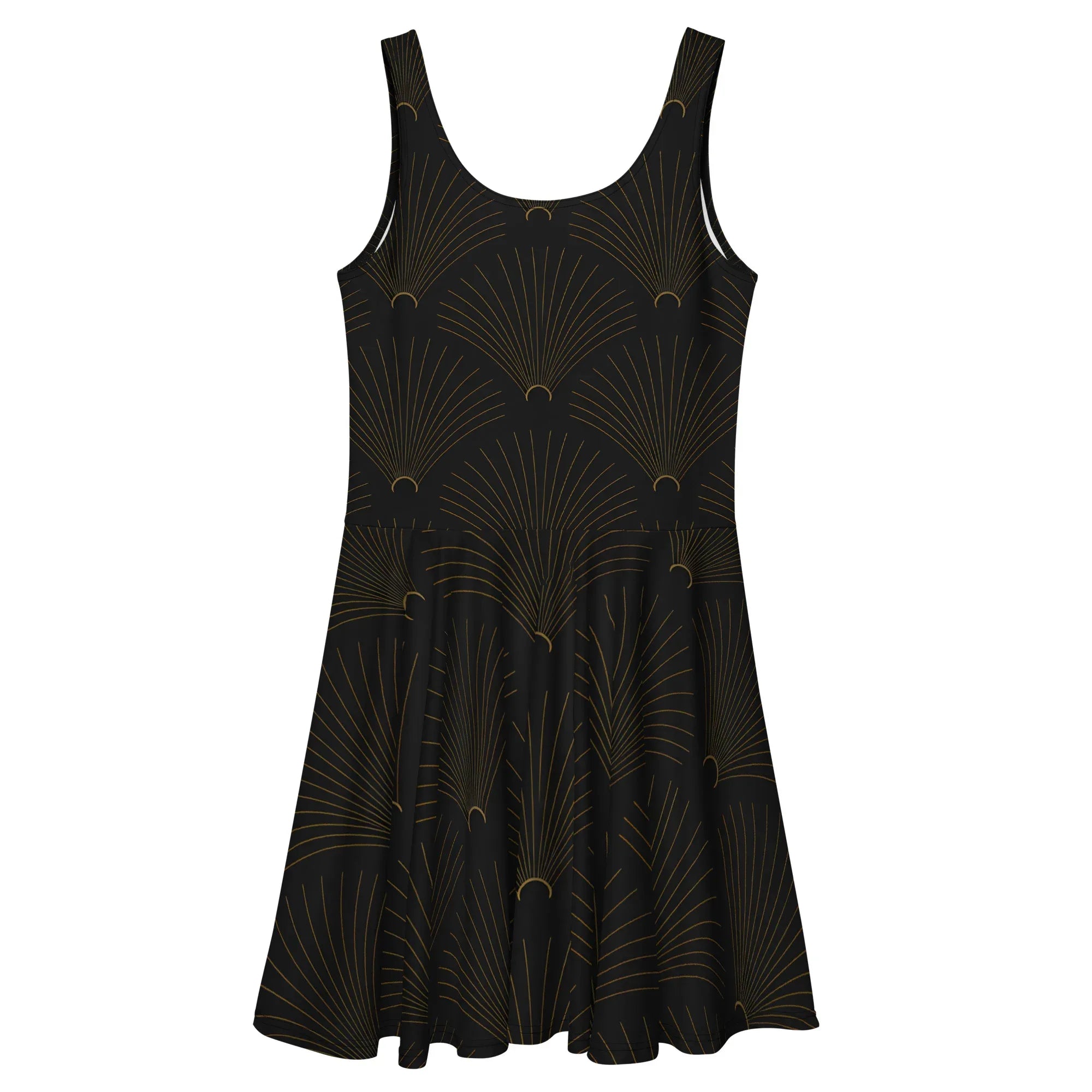 Skater Dress Skater Dress AwRans Clothing all-over-print-skater-dress-white-back-689b2e55e1a73